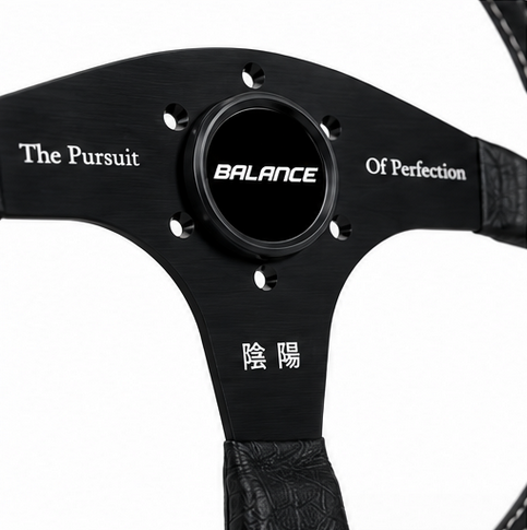 BALANCE Series I 350mm Steering Wheel Black with leather