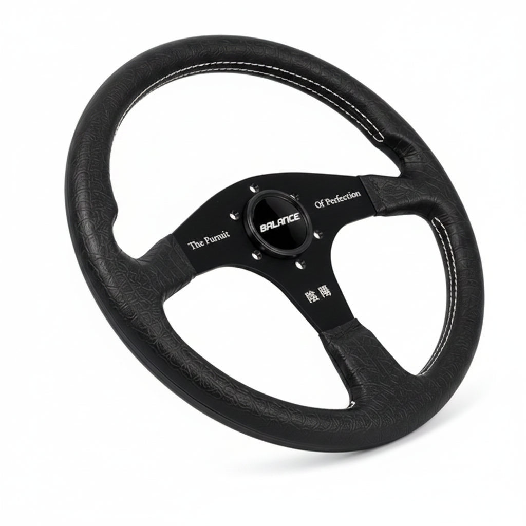 BALANCE Series I 350mm Steering Wheel Black with leather