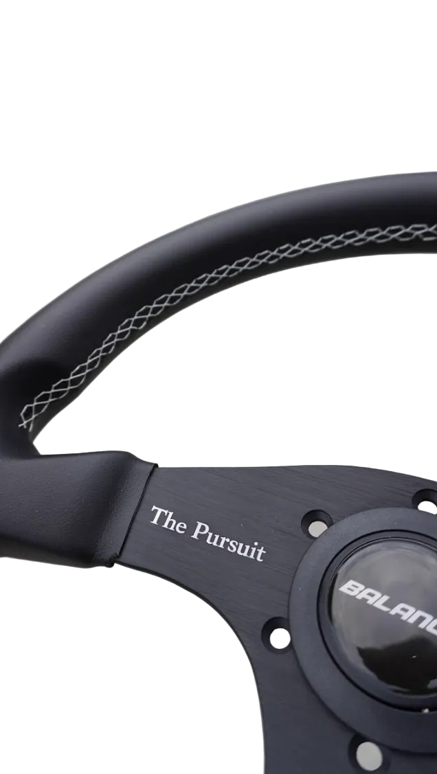 BALANCE Series I 350mm Steering Wheel Black with leather