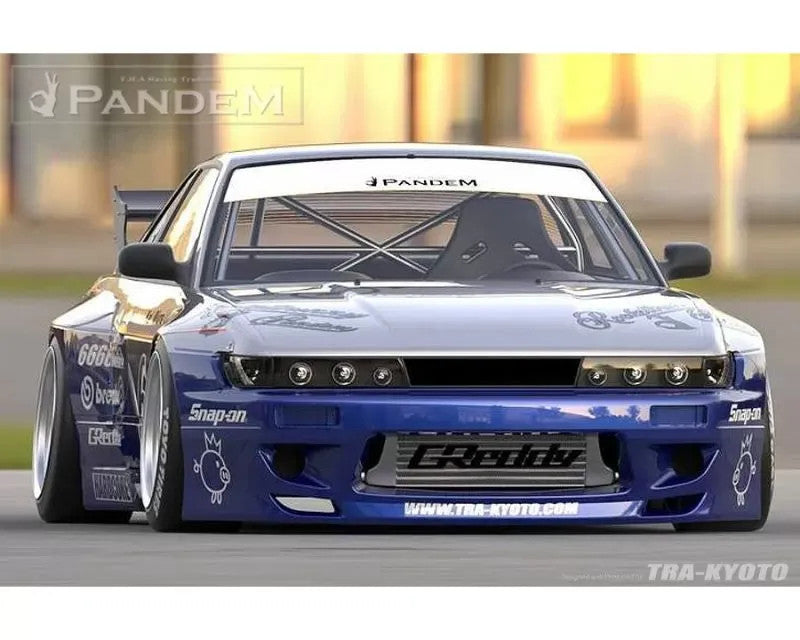 GReddy Pandem Full Kit Without GT Wing for Nissan 240SX Coupe 1989-1994 with Silvia Headlights