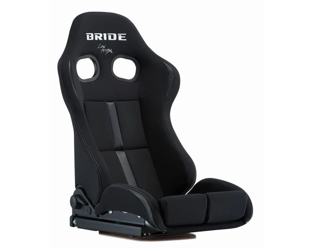 Bride Seats Silver FRP Shell Low Cushion Black &amp; Black Stradia II Reims Reclining Seat