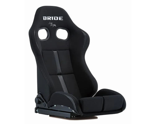 Bride Seats Silver FRP Shell Low Cushion Black &amp; Black Stradia II Reims Reclining Seat