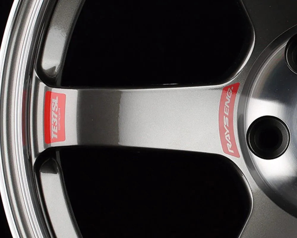 Volk Racing 18" TE37 Saga SL Red Spoke Replacement Sticker Set for 17/18 Inch Wheels